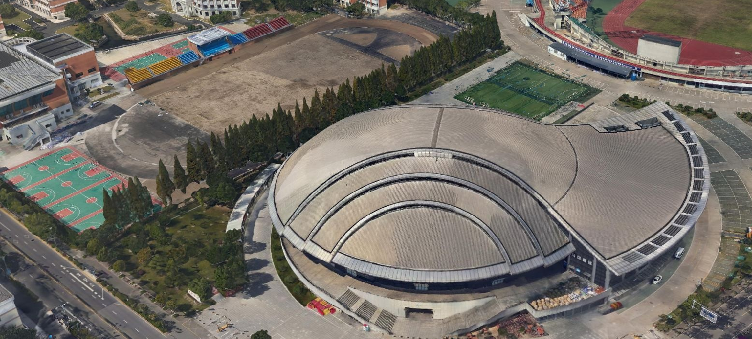 慈溪市體育中心實景三維模型 慈溪市體育中心實景三維模型